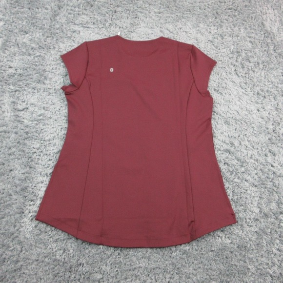 FIGS Tunic Womens XL Burgundy Alma Slim Crewneck Scrub Top Moisture Pockets NWT - Picture 15 of 16